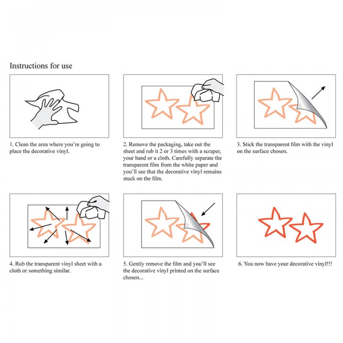Plakinstructie sticker